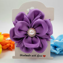 Load image into Gallery viewer, Purple 3 inch flower headband