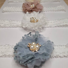 Load image into Gallery viewer, Lace flower headband set