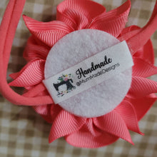 Load image into Gallery viewer, Pink 3 inch flower headband