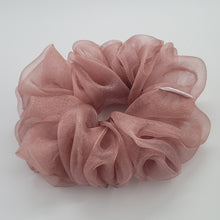 Load image into Gallery viewer, Purple jumbo organza scrunchie, xl scrunchie
