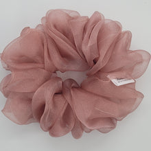 Load image into Gallery viewer, Purple jumbo organza scrunchie, xl scrunchie
