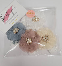 Load image into Gallery viewer, Lace flower headband set

